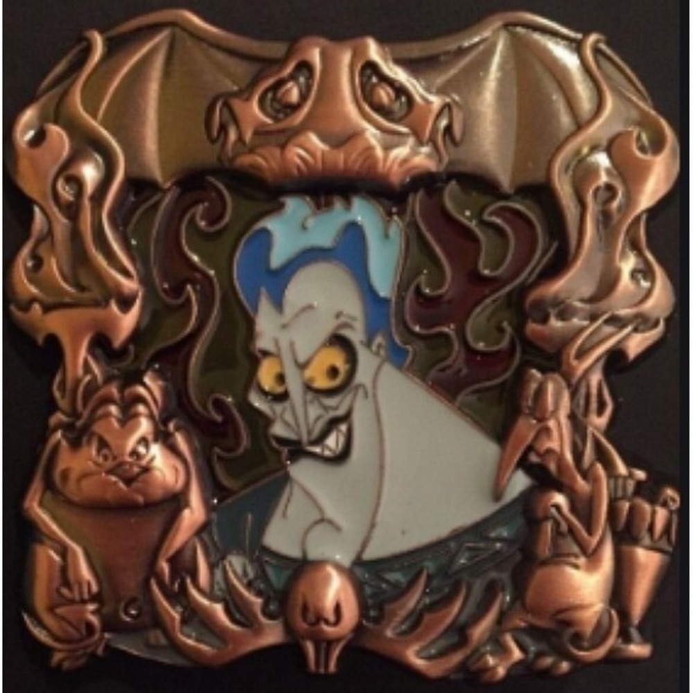 Disney Pin Hades Villain Stained Glass 100958 DSSH Villainous frames LE 400